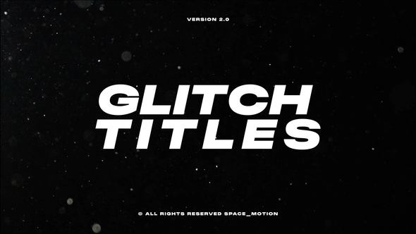 Glitch Titles _After Effects