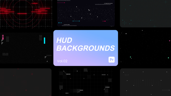 HUD Backgrounds 02 for Premiere Pro