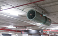 Jet fan at underground parking area. Ventilation fan in the parking lot. Air flow system.  - PhotoDune Item for Sale