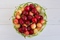 Cherries in a basket on the table. - PhotoDune Item for Sale