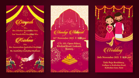 Indian Wedding Invitation Video | A Celebration of Love and Tradition