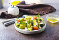 cucumber and avocado salad with lemon and Fresh sunflower sprouts Lenten meal - PhotoDune Item for Sale