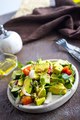 cucumber and avocado salad with lemon and Fresh sunflower sprouts Lenten meal - PhotoDune Item for Sale