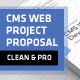 Clean and Professional CMS Web Proposal - GraphicRiver Item for Sale