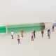 Miniature People Syringe Medicine Therapy 4K - VideoHive Item for Sale