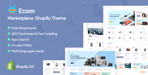 Ecom - Multipurpose Marketplace Shopify Theme