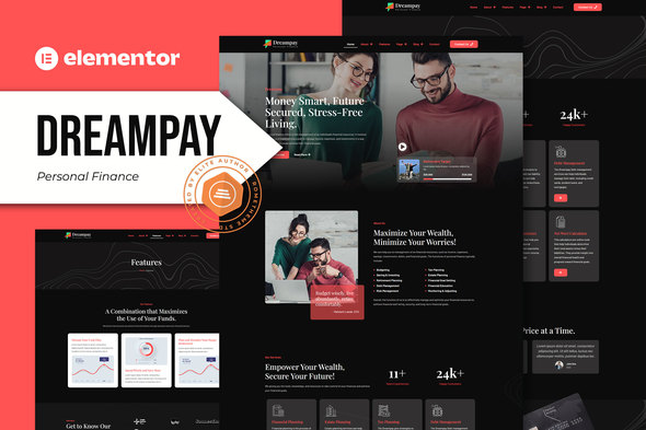 Dreampay – Personal Finance Elementor Pro Template Kit