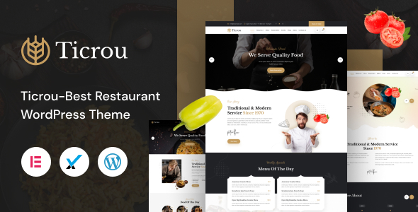 Ticrou - Restaurant WordPress Theme