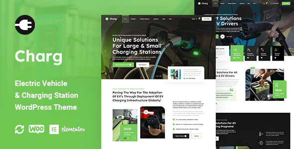 Charg – Electric Vehicle & Charging Station WordPress Theme