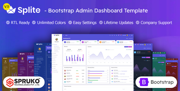 Splite – Bootstrap Admin Dashboard HTML Template