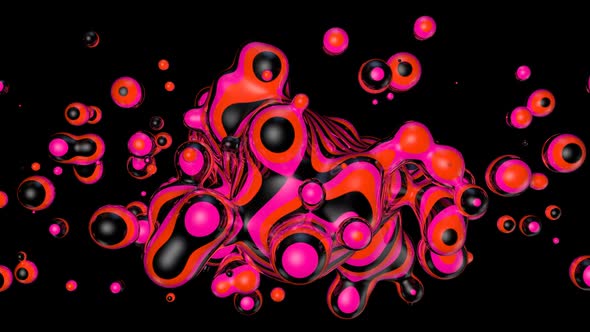 Pink Psychedelic Abstract Background