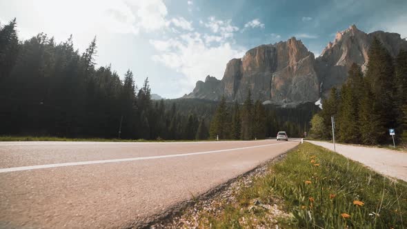 Beautiful Dolomites Mountains in Northeastern Italy