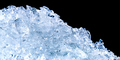 Pile of crushed ice cubes on dark background with copy space. Crushed ice cubes foreground  - PhotoDune Item for Sale