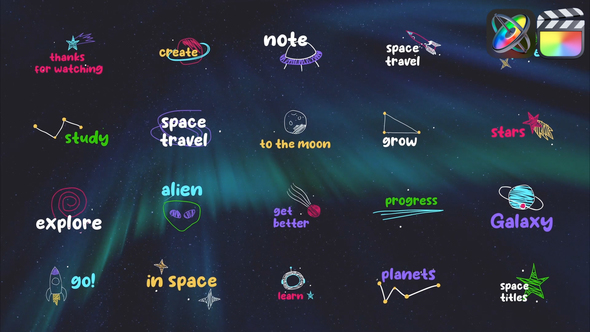 Space Titles for FCPX alt