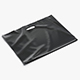Black Wide Die-cut Plastic Bag - handle packet - 3DOcean Item for Sale