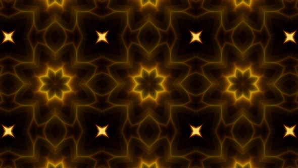 Dark Gold Kaleidoscope Loop 4K 13