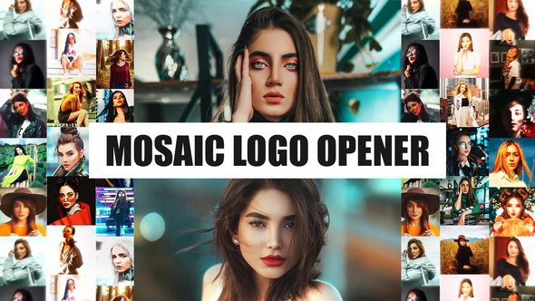 Mosaic Logo Intro I Multi Screen Opener