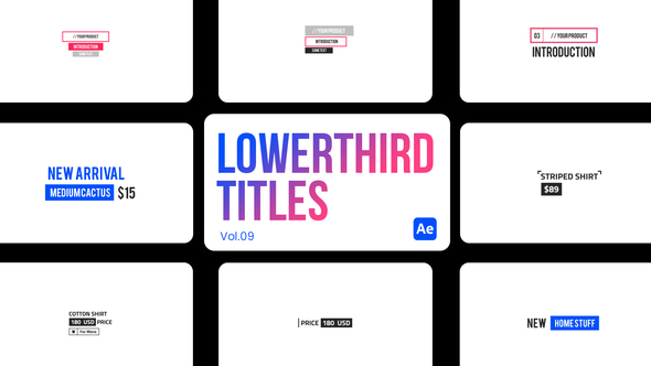 Lowerthird Titles 09 for After Effects alt