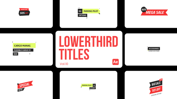Lowerthird Titles 10 for After Effects