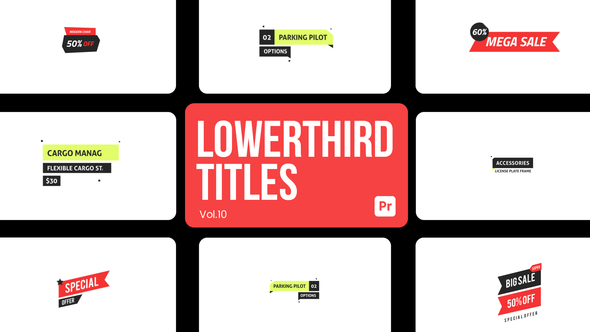Lowerthird Titles 10 for Premiere Pro