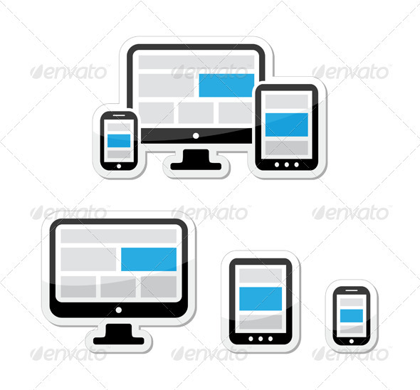 Responsive Design Web Concept - Screens