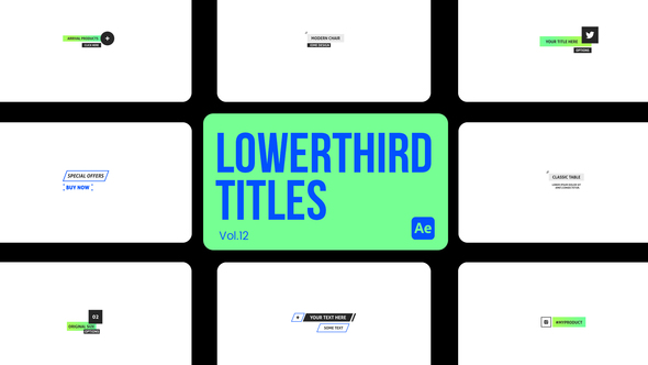 Lowerthird Titles 12 for After Effects