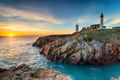 Sunset over the lighthouse at  Pointe Saint Mathieu - PhotoDune Item for Sale
