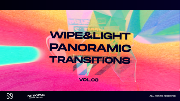 Wipe and Light Panoramic Transitions Vol. 03