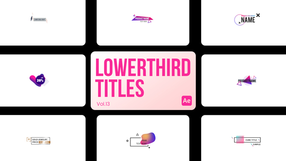 Lowerthird Titles 13 for After Effects