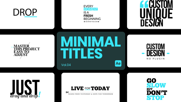 Minimal Titles 04 for After Effects