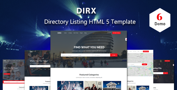 DirX - Directory Listing HTML Template