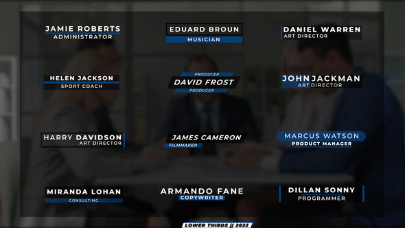 Minimal Lower Thirds | FCPX & Apple Motion alt