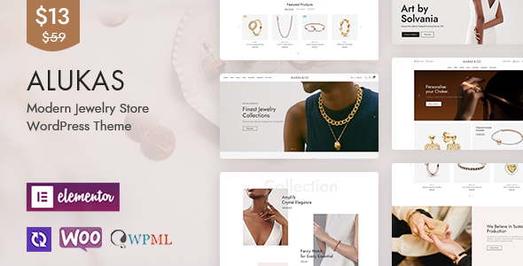 Alukas – Modern Jewelry Store WordPress Theme