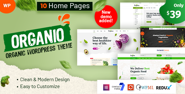 Organio – Organic Food Store Theme