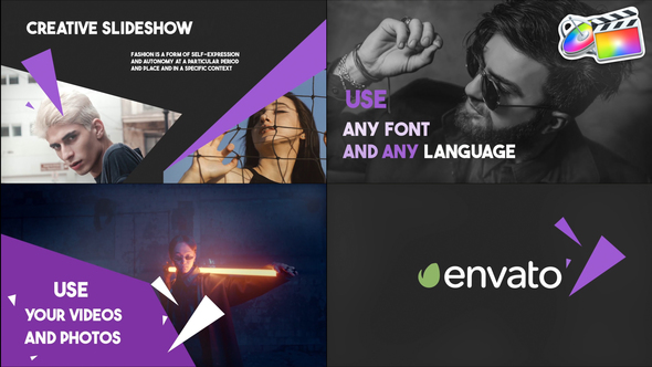 Abstract Shapes Slideshow | FCPX alt