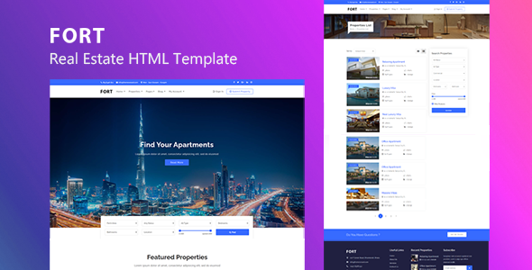 Fort - Real Estate HTML Template
