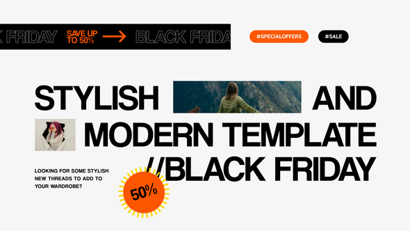 Black Friday Video Display After Effect Template alt