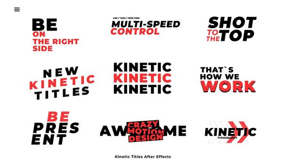 Kinetic Titles | After Effects