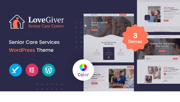 Lovegiver – Senior Care WordPress Theme