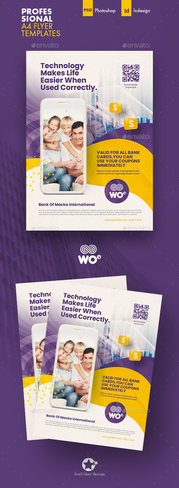 Mobile Bank Flyer Templates