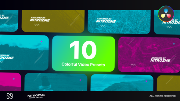 Colorful Typography Vol. 02 for DaVinci Resolve