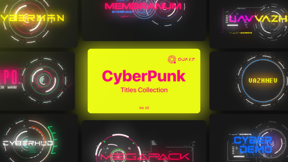 Cyberpunk Motion Titles Vol. 02 alt