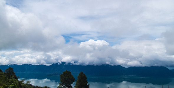 Maninjau Lake And Clouds Time Lapse 2 - 3K Res