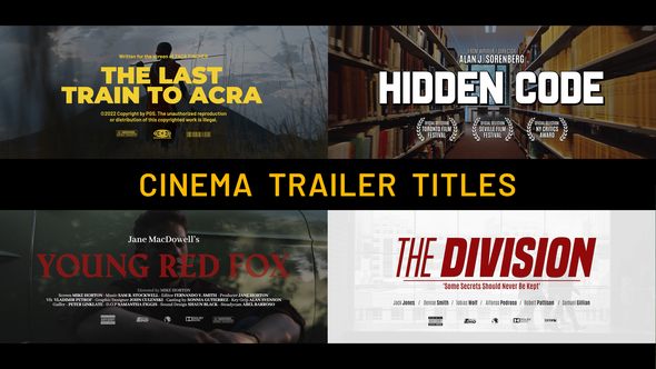 Cinema Trailer Titles | Premiere Pro
