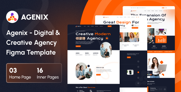 Agenix - Digital Agency Figma Template