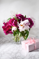 Bouquet of beautiful peonies with gift - PhotoDune Item for Sale