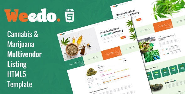 Weedo | Cannabis Listing HTML5 Template