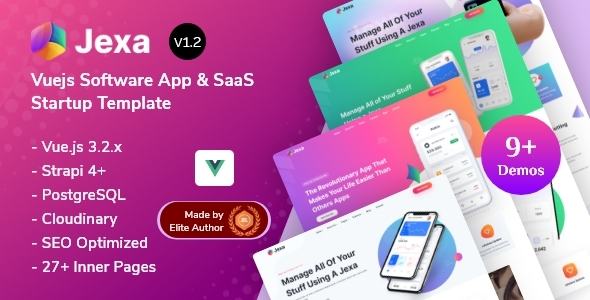 Jexa - Vuejs Strapi App & SaaS Startup Template