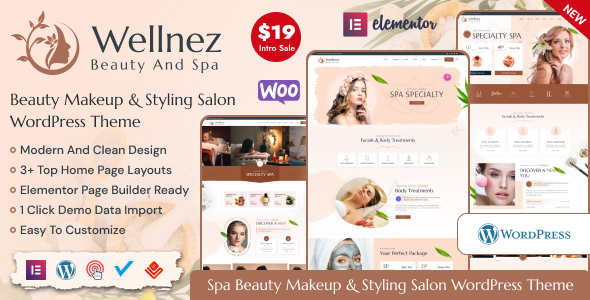 Wellnez – Beauty Spa Wellness Salon WordPress Theme