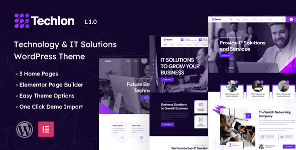 Techlon – Technology & IT Solutions WordPress Theme